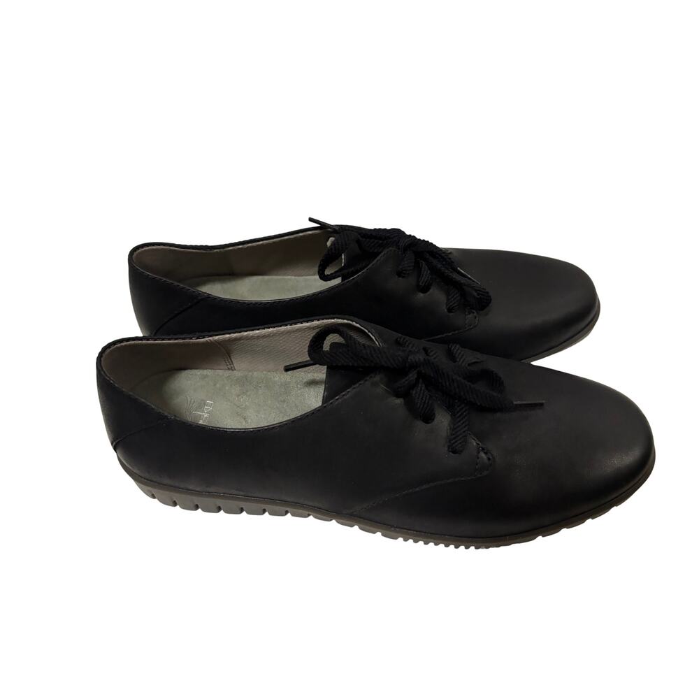 Dansko Black Leather Lace Up Oxford Comfort Shoes Women’s EU 41 US 10.5-11